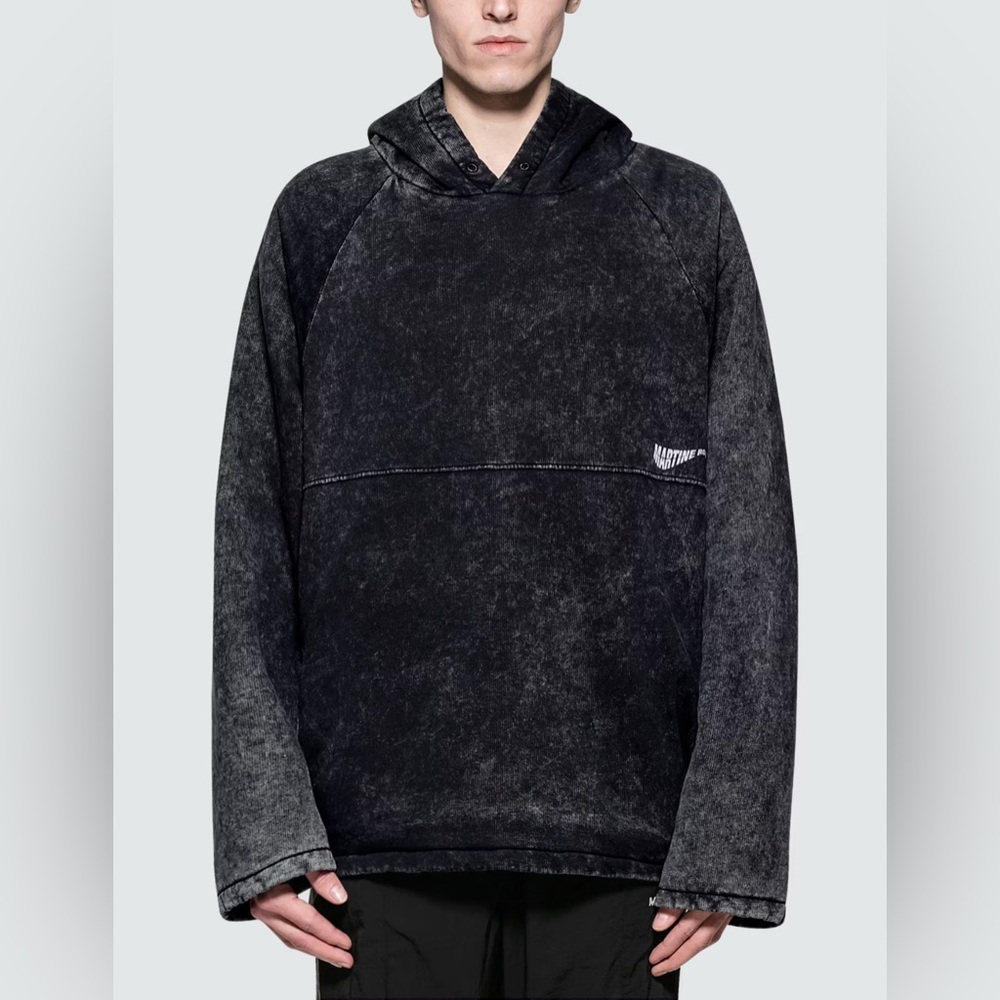 MARTINE ROSE ACID WASH HOODIE MEN’S LARGE